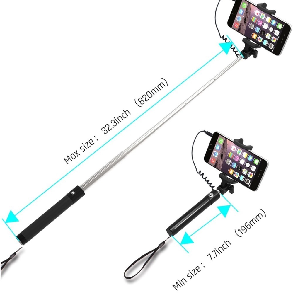 Stalion Selfie Stick 🤳  Handheld Extended Wired Monopod Photo & Video Recorder - Picture 8 of 15